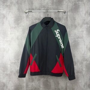 🚩steal authentic Supreme Men's Tri-Color Windbreaker - Black, Green, Red